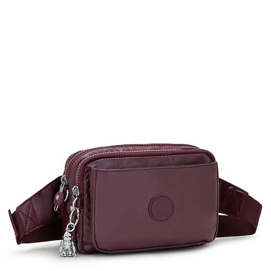 Kipling Abanu Multi Metallic Convertible Crossbody Bag Bags Burgundy Lacquer | AU 2038FD